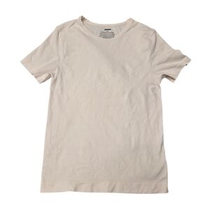 SKIMS Soft Smoothing Seamless TShirt Top Shirt Marble White Medium NWT